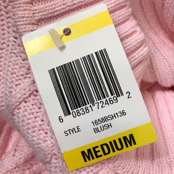 *NWT* JENNIFER MOORE Pastel Pink Blush Knit Turtleneck Sweater - Picture 6 of 6